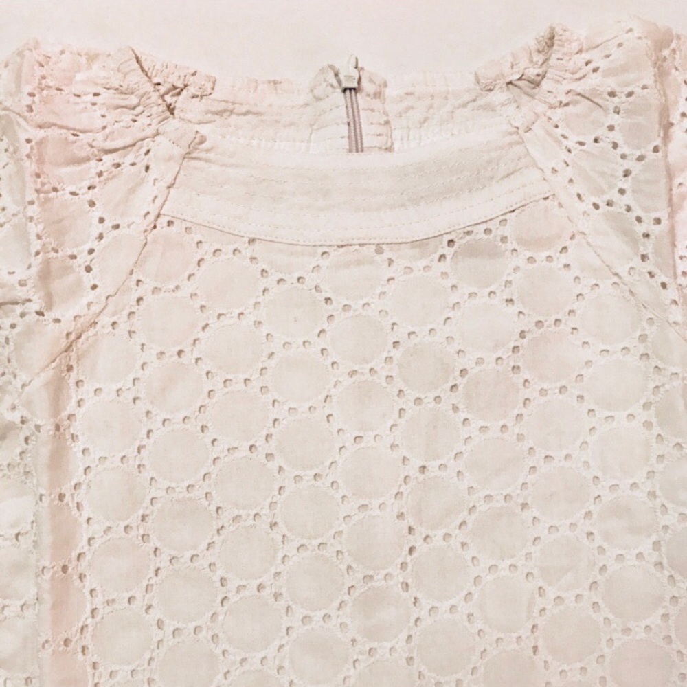 Girl's white eyelet dress